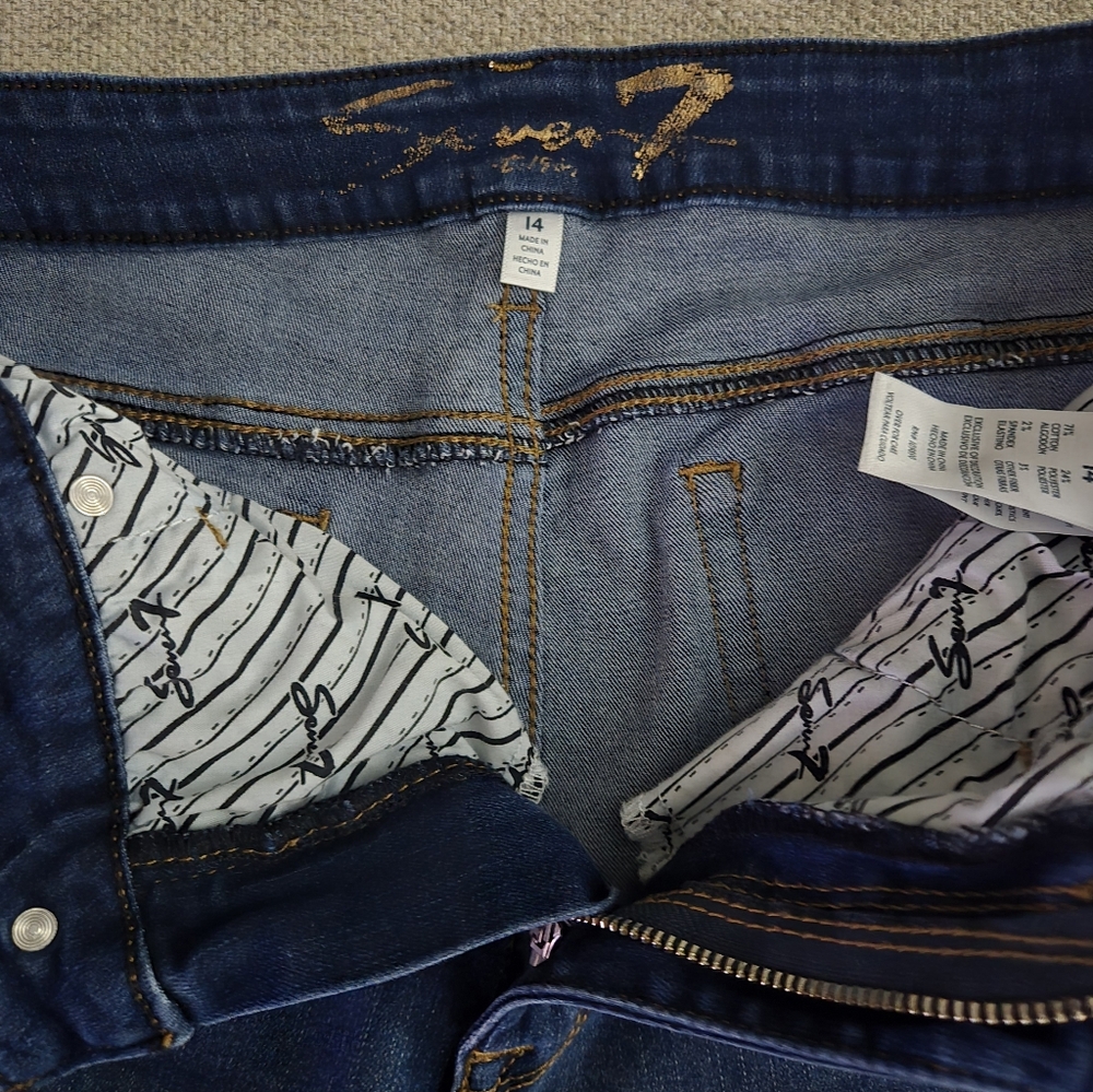 Womens Seven Denim Shorts sz 14 - Picture 7 of 7